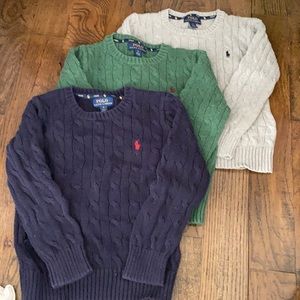 Set of 3 - Ralph Lauren Polo Sweaters size 5